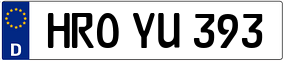 Trailer License Plate
